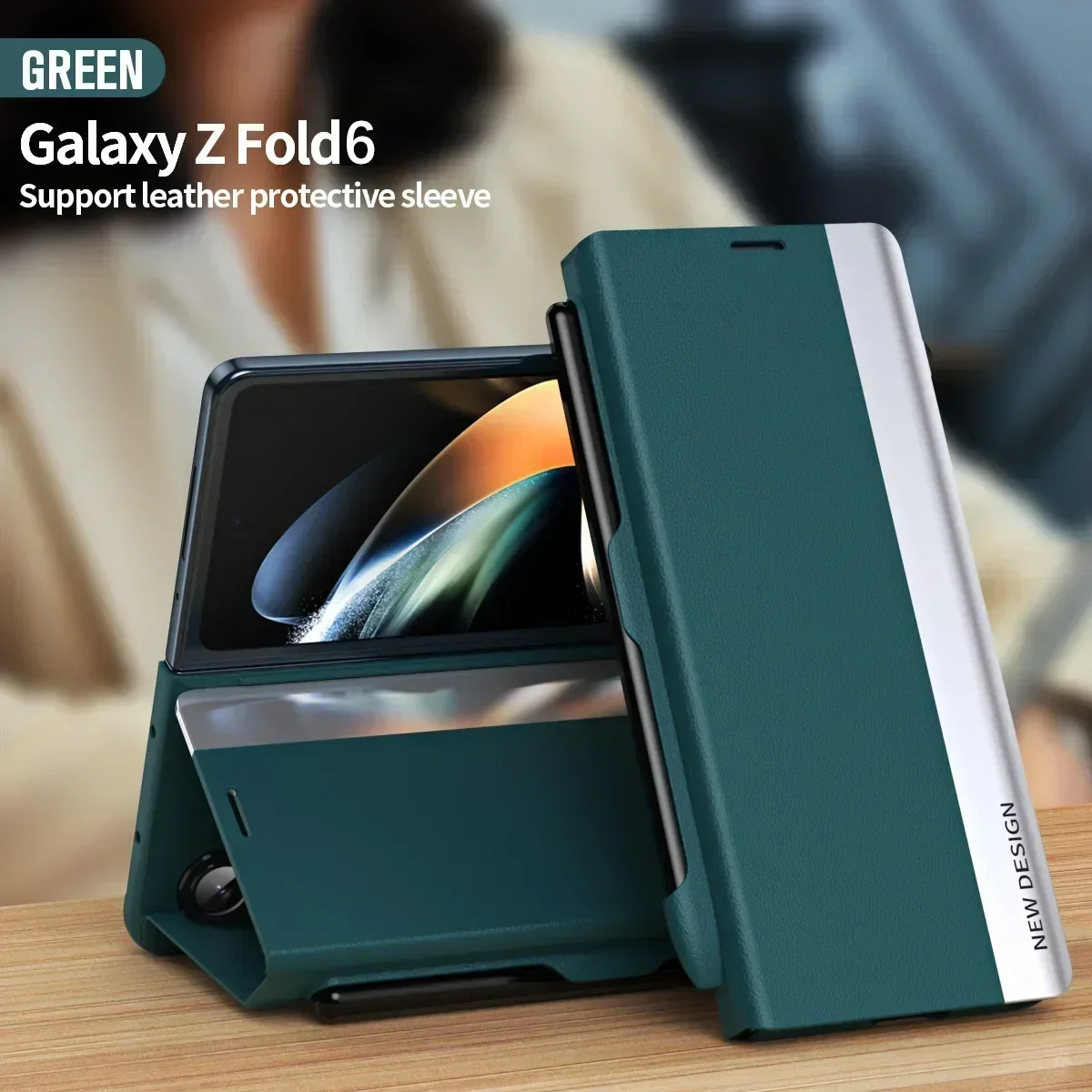 

Magnetic Holster Pen Slot With Spen Pen Phone Case For Samsung Galaxy Fold6 Flip Case For Galaxy Z Fold 5 4 3 2 Protective Cover