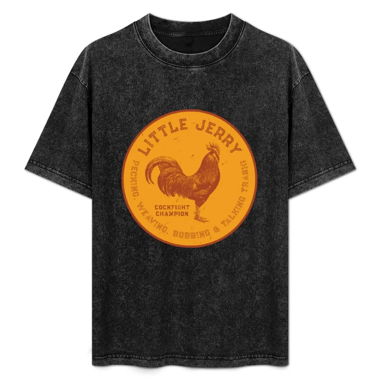 

Little Jerry Rooster [distressed] Sticker T-Shirt sweat tees mens t shirts top quality