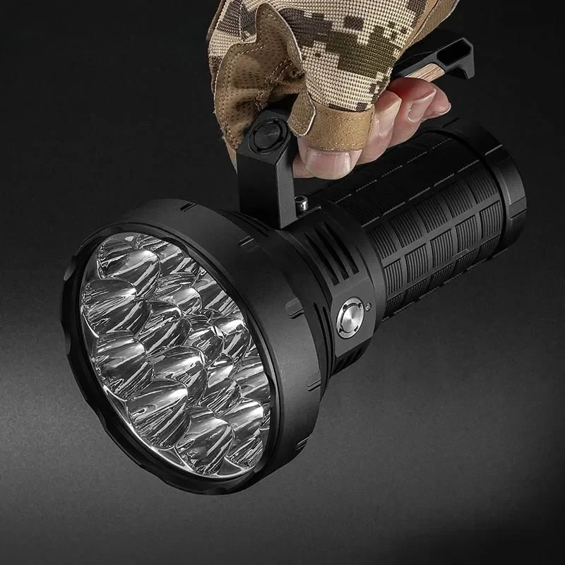 Convoy Super Bright Spotlight Rechargeable LED Flashlight 50000LM 16pcs P50 Powerful Portable Lanterns for Hiking Camping Torch