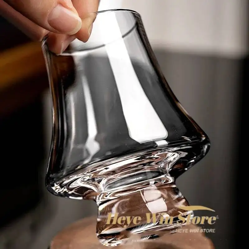 Handmade Crystal Tulip Whiskey Glass (250ml) | Big Belly Nosing Snifter 5 250Ml Crystal Handmade Scented Whiskey Glass Tasting Big Belly Foreign Wine Tulip Cognac Cup 3