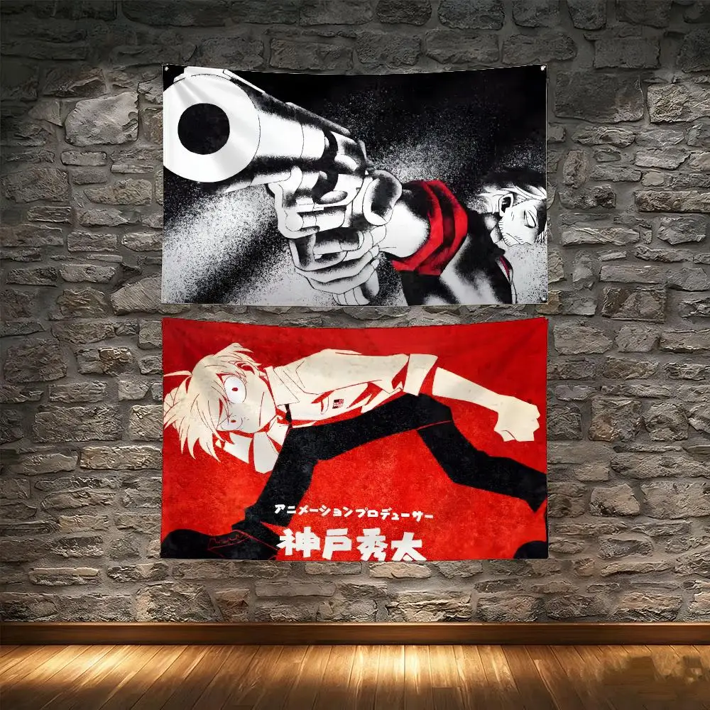 Urban Fantasy Anime S-SANDA Flags Tapestry Creative Pattern Photo Living Room Wall Art Party Outdoor Decor