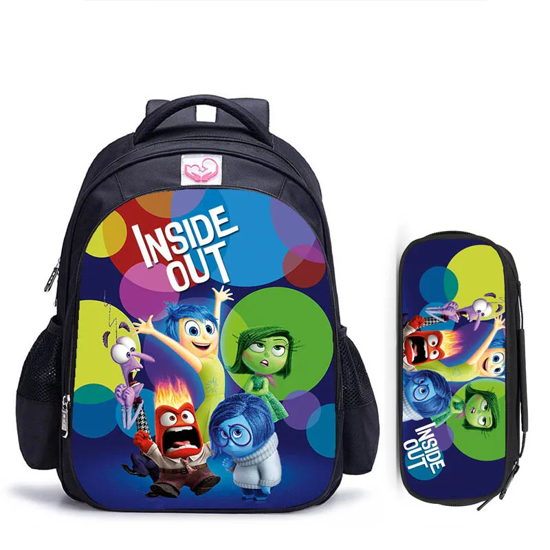 16 Cal Disney Inside Out dzieci szkolne torby plecak ortopedyczny dzieci szkolni chłopcy dziewczęta Mochila Infantil Catoon torby