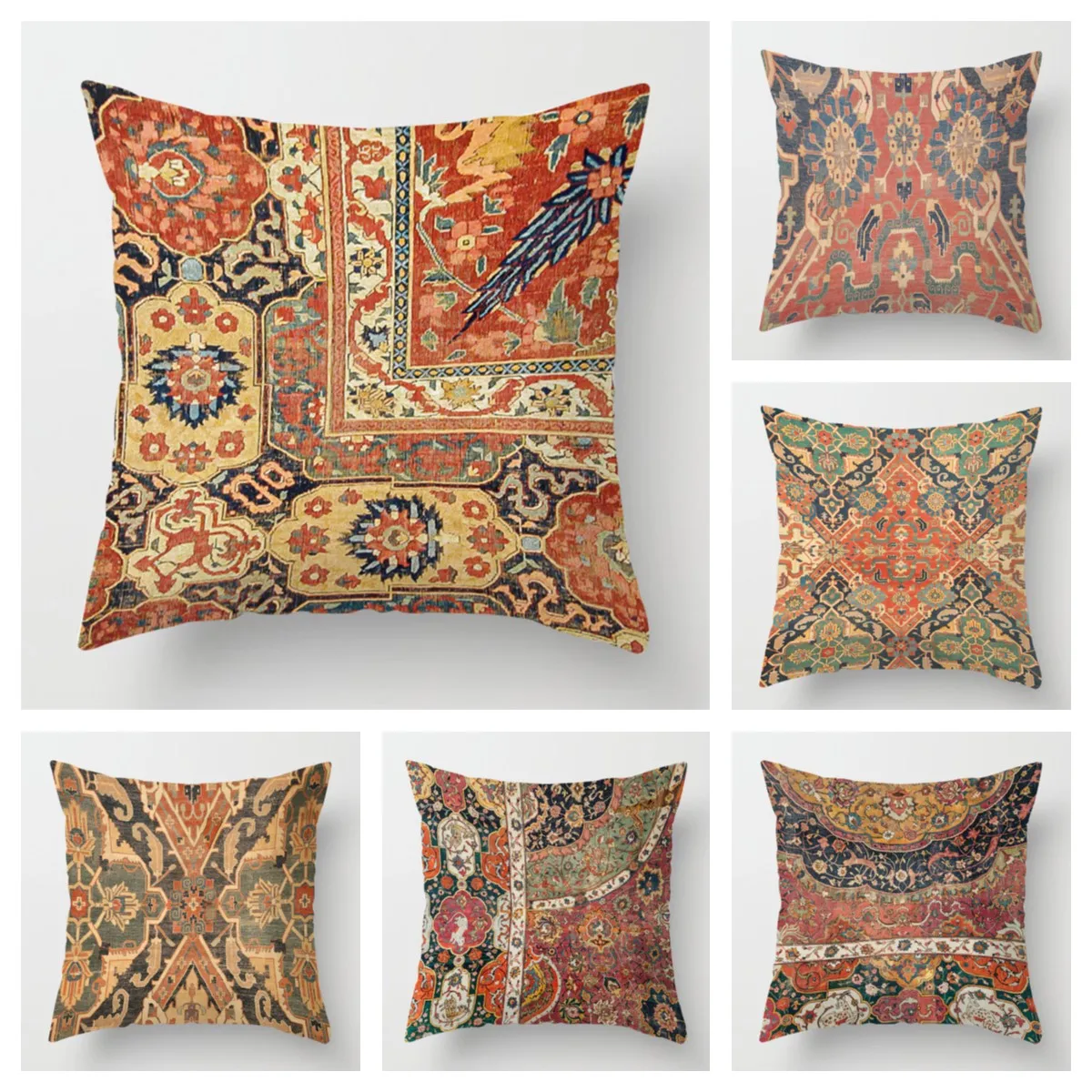 

Persian Carpet Pattern Pillowcase 60*60 Home Decoration Living Room Sofa Cushion Cover 50*50 Fashion Decor Pillowcase 40*40