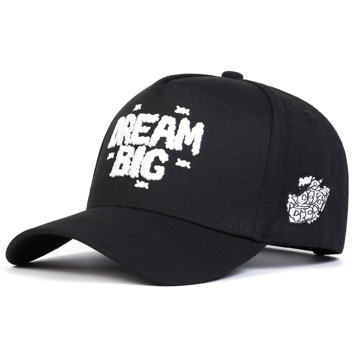 Unisex DREAM BIG Letter Embroidery Baseball Caps Spring Autumn Outdoor Adjustable Casual Hats Sunscreen Hat