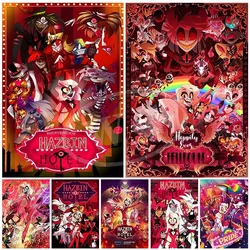 Hell Inn Anime Poster Hazbin Hotel Children's Cartoon Bedroom Living Room Decoration Painting
