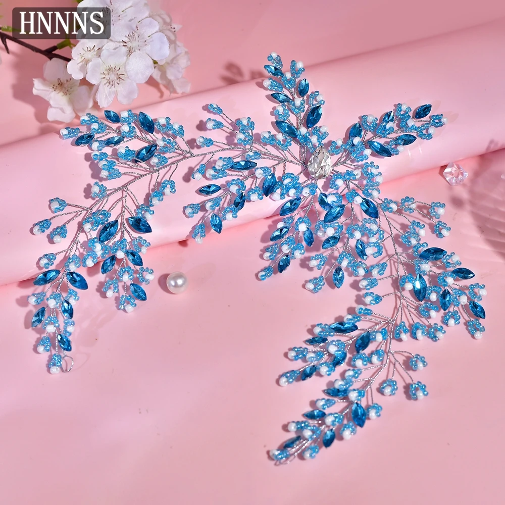 TOPQUEEN الفاخرة الزفاف حجر الراين عقال المنسوجة يدويا رائعة المرأة مأدبة الرقص حفلة إكسسوارات الشعر YXA288 #5