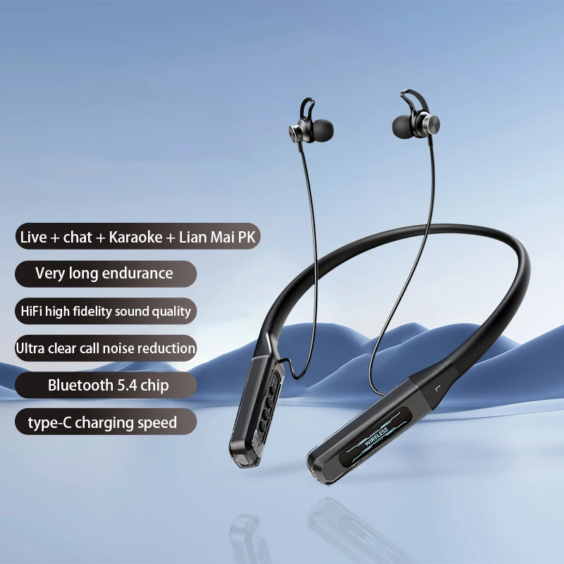 EARDECO Sport Wireless Headphones Bass Bluetooth Earphone Neckband Earphones Stereo Handsfree Headset with Mic Big Moving Coil