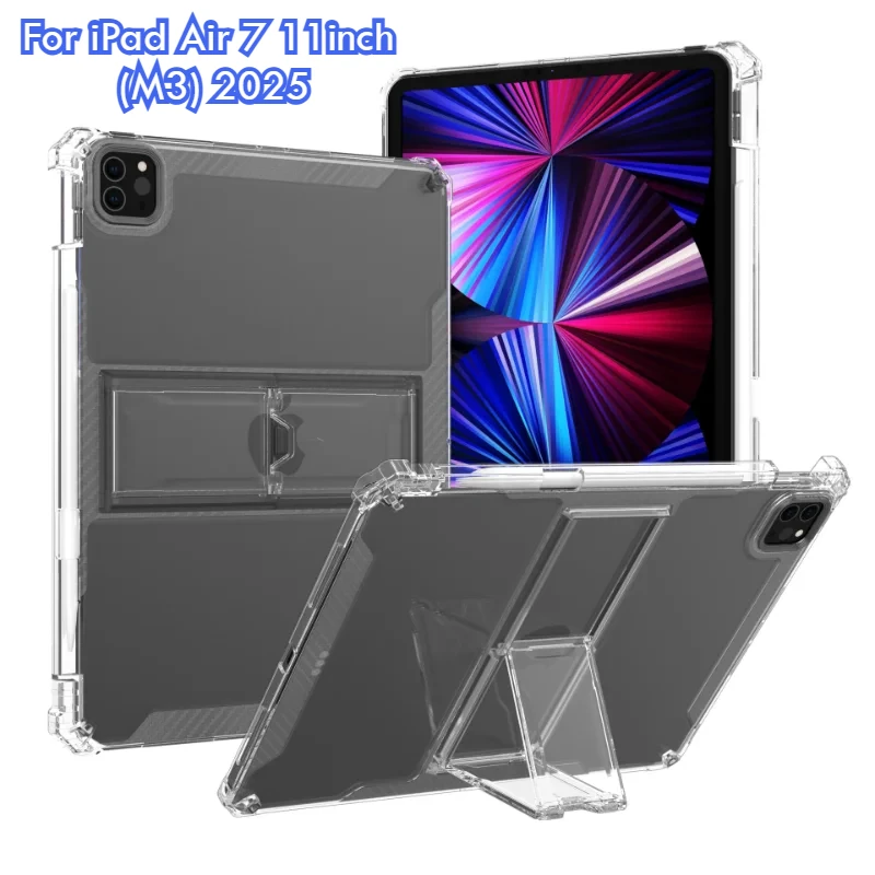 

For Apple IPad Air7 11 13 (M3) Tablet Case 2025 Pro 11 10th 11th Generation 10.9 Air 5 4 10.2 Mini7 6 5th 6th Clear Holder Cover