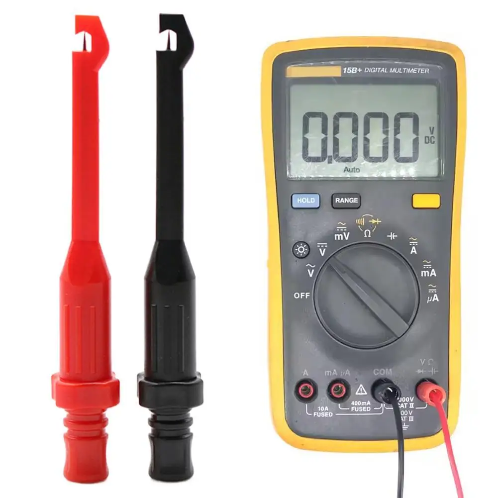 

2 шт. новый тестовый зажим безопасности, щупы для прокалывания изоляции для обнаружения автомобильных цепей, диагностический инструмент, тестовый зажим, кабель