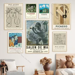 1szt Picasso Classical Art Poster Good Quality Prints And Posters Vintage Room Home Bar Cafe Decor Aesthetic Art Wall Painting