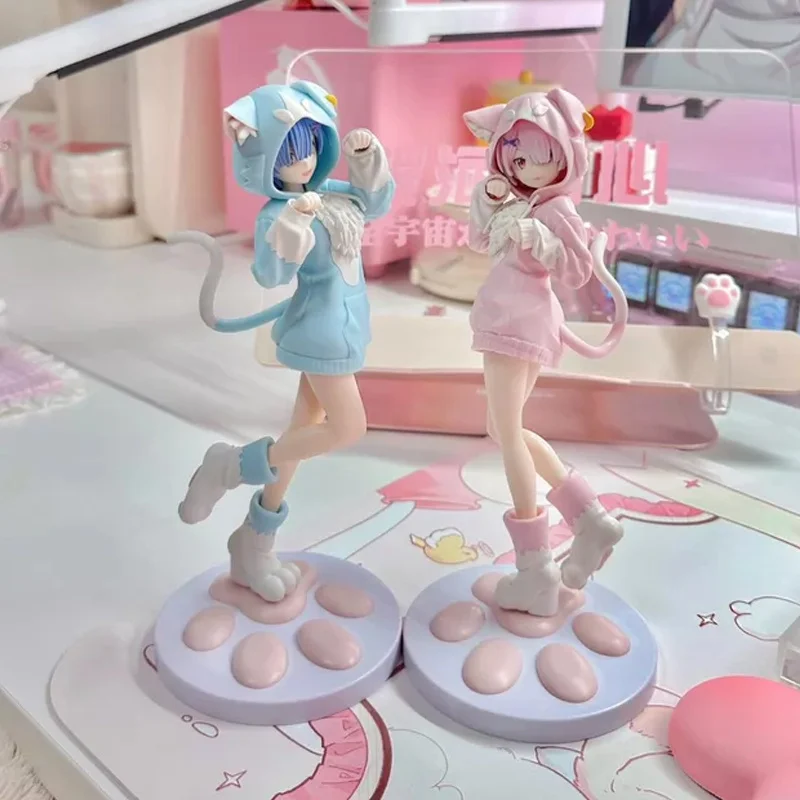 

In Stock Genuine Sega Xstellar Re:Zero - Starting Life In Another World Rem Ram Mofu Mofu Pack Series Collectibles Model Toy