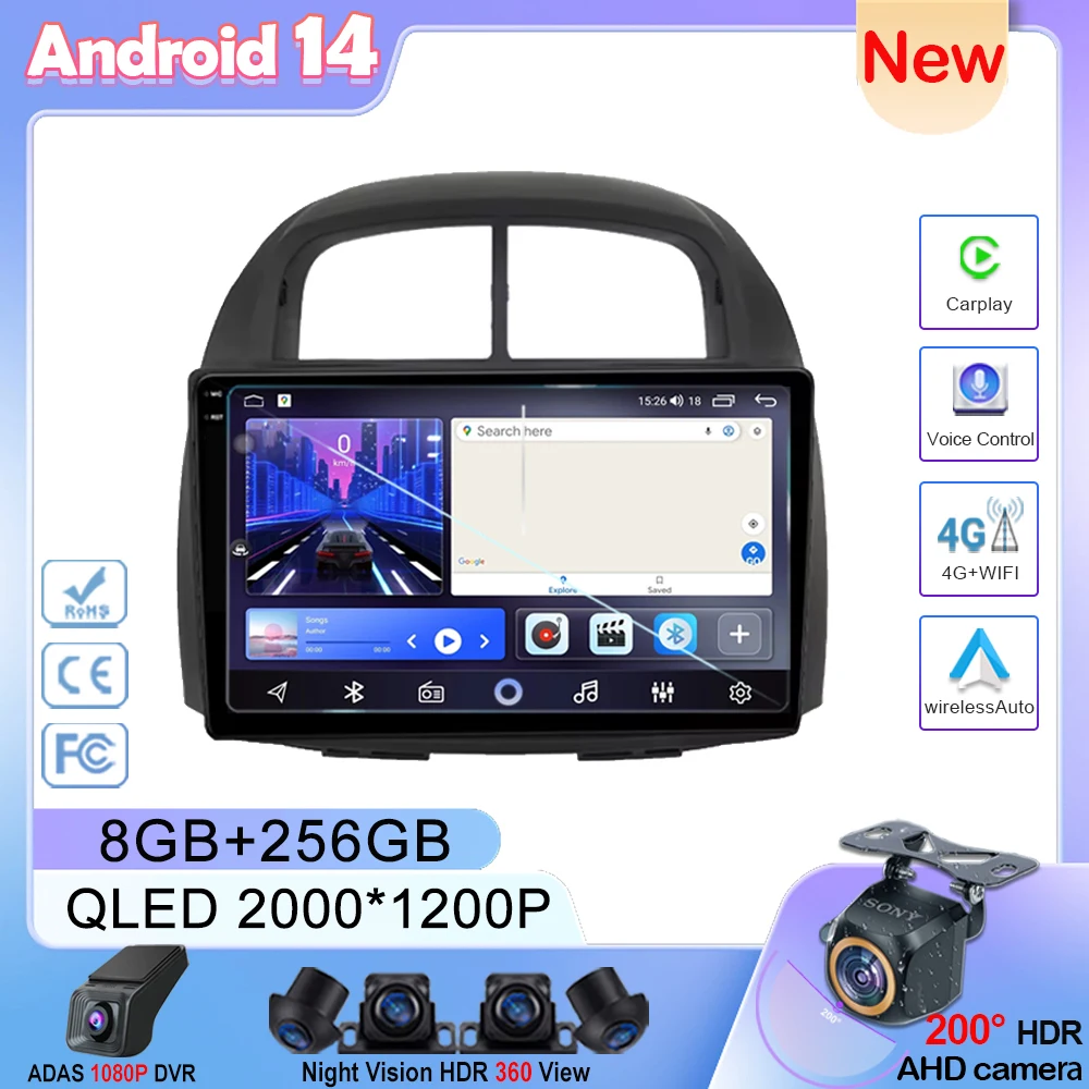 

Carplay Android 14 For Toyota Passo Daihatsu Boon Sirion Subaru Justy Perodua Myvi Auto Radio GPS Navigation Multimedia Player