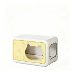 Casa para gatos semicerrada lavable y extraíble, cálida todo el año