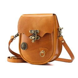 Women's Bag Handmade Leather Shoulder Bag Fashion New Vegetable Tanned Leather Messenger Bag