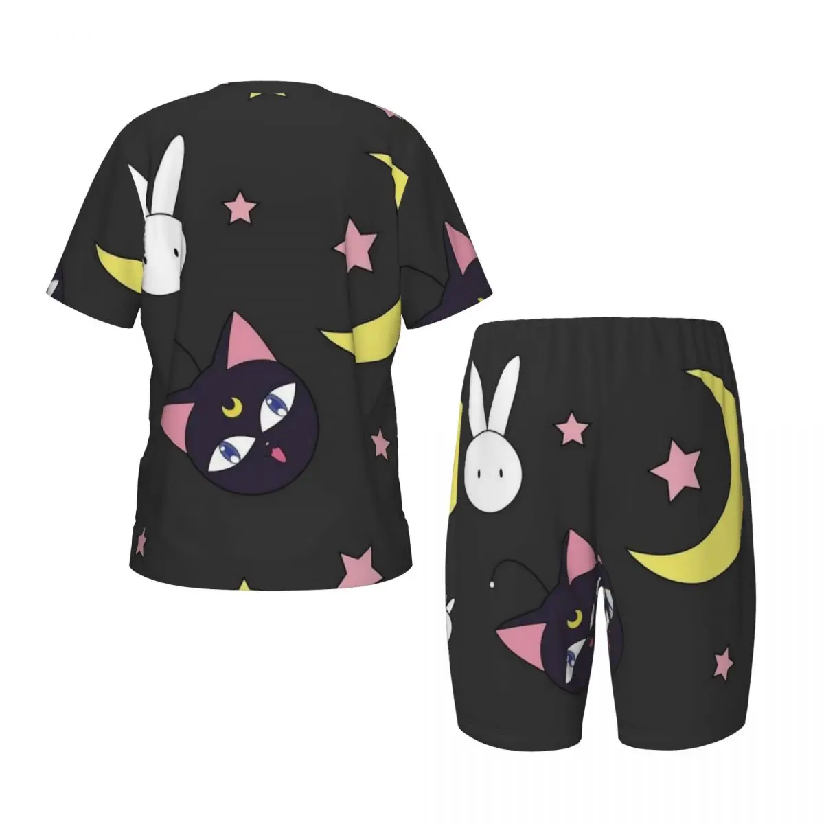 Zestaw piżam dla chłopców i dziewczynek Sailor Moon Down Tops and Shorts Piżama 2-częściowa Piżama Bielizna nocna Odzież codzienna