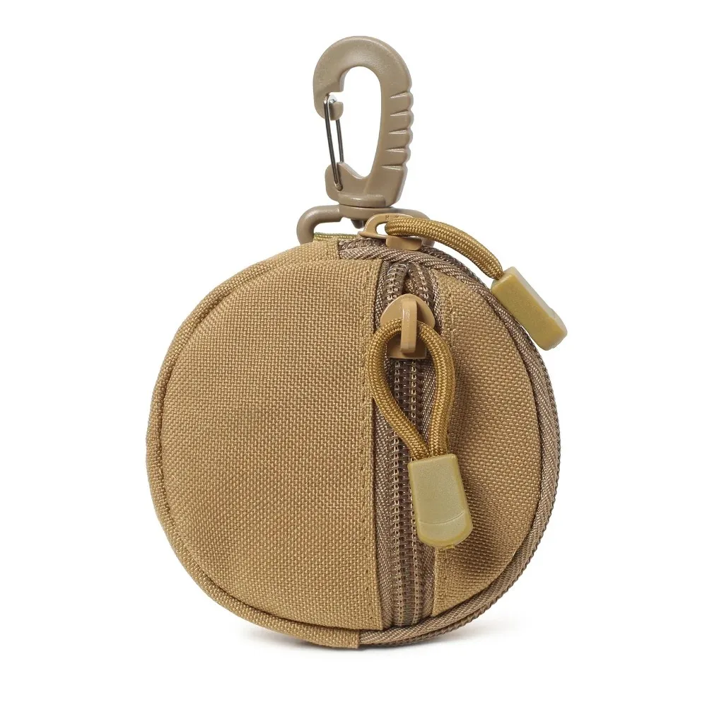 Mini EDC Pouch Zipper Bag Wireless Earphone Bag Key Bag Coin Bag Suitable for Outdoor Hiking Hunting Shooting Accessories Waist