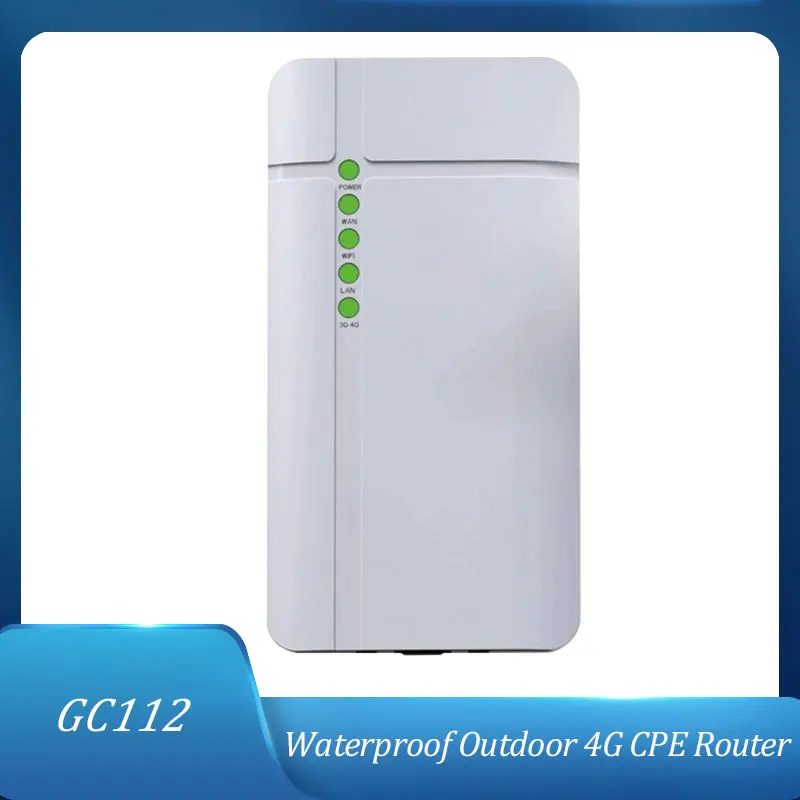 

GC112 Waterproof Outdoor 4G CPE Router CAT4 LTE WiFi Router 3G/4G SIM Card for IP Camera Outside WiFi Coverage