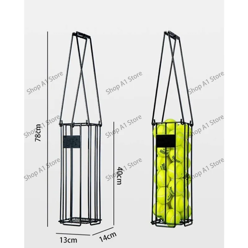 Telescopic Retractable Tennis Ball Picker, Portable Down Press Tennis Ball Collector Hopper for Tennis Training