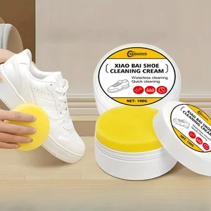 Fasilawei Concentrated Multi-Use Cleaner Gel: Sponge-Included, Jasmine-Scented, Instant Whitening/Stain Removal for Shoes & Car