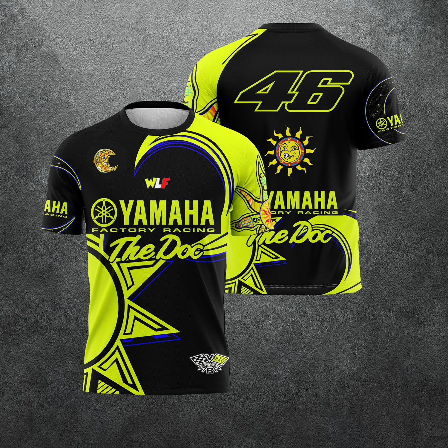 YAMAHA 2026 New Motorcycle Enthusiast 46 Men's and Women's Summer T-Shirt Casual Sports Top