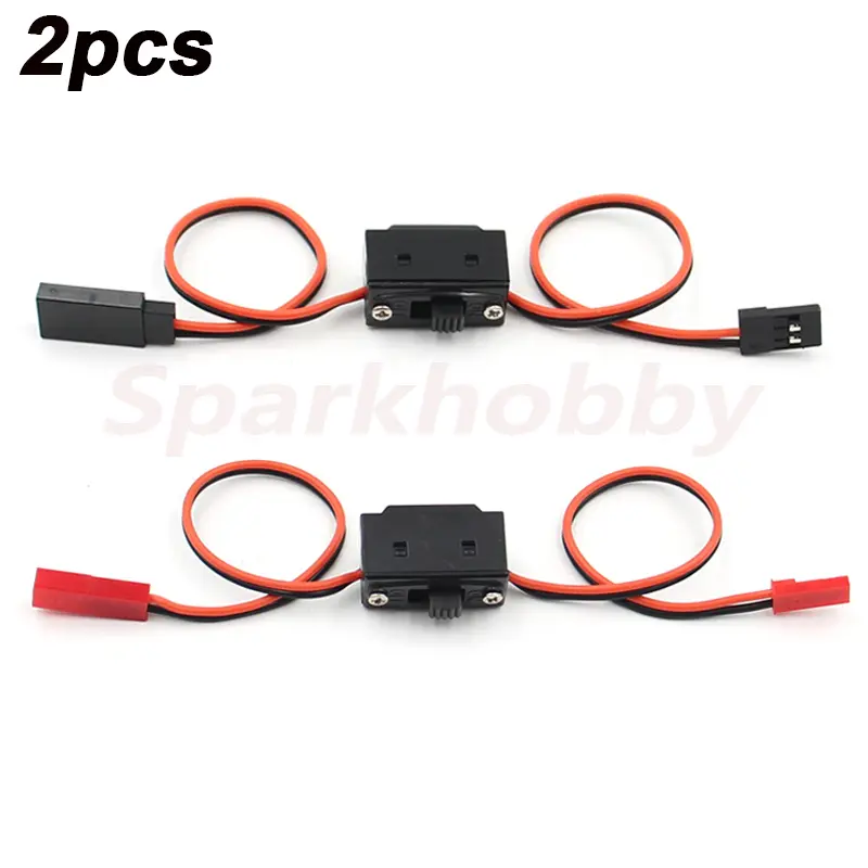 2PCS Receiver Power On / Off Battery RC Switch With Futaba / JR JST ...