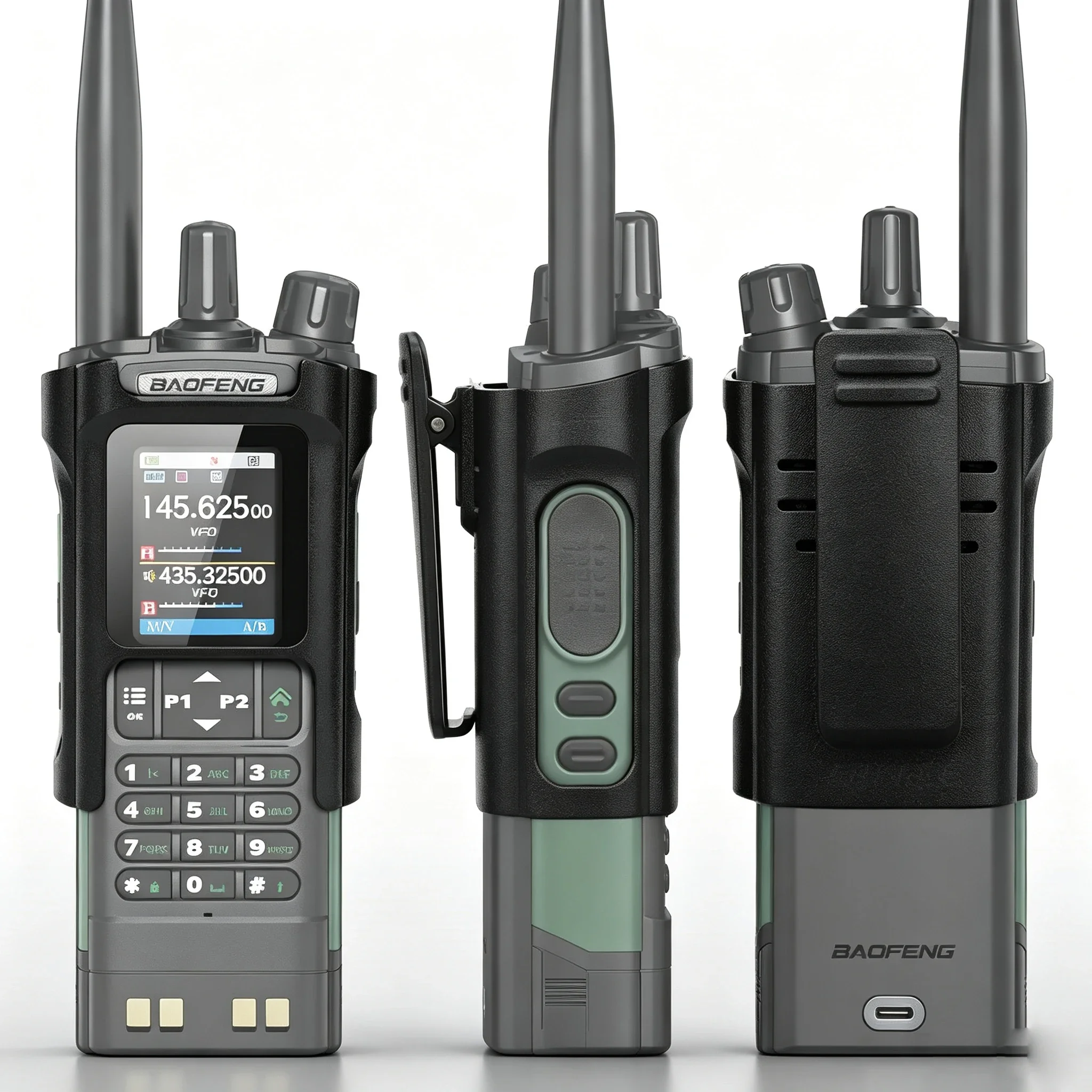 Baofeng UV32/DM32 Walkie-Talkie Dedicated Large Back Clip, Original Genuine Back Clip, Waist Clip, Back Clip