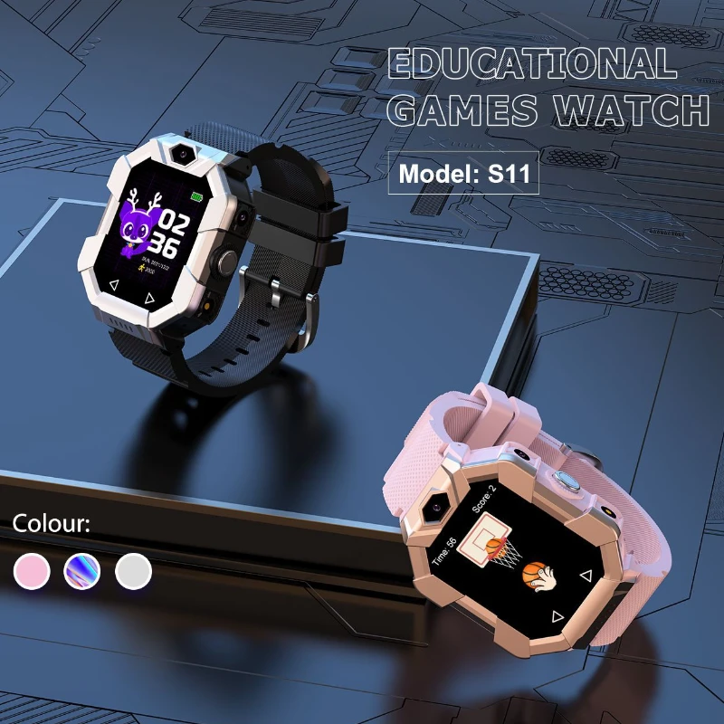 

Children Smartwatch Large HD Screen Waterproof Call Phone Camera Flashlight Outdoor Kid Smart Watch for Students Boys Girls Gift