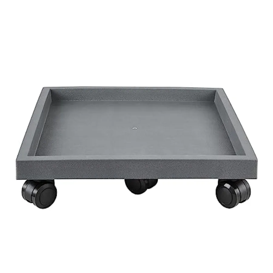 

Подставка-трансформер для растений на колесах, 16,5 дюймов, квадратная, усиленная, для горшечных растений, с роликовым основанием