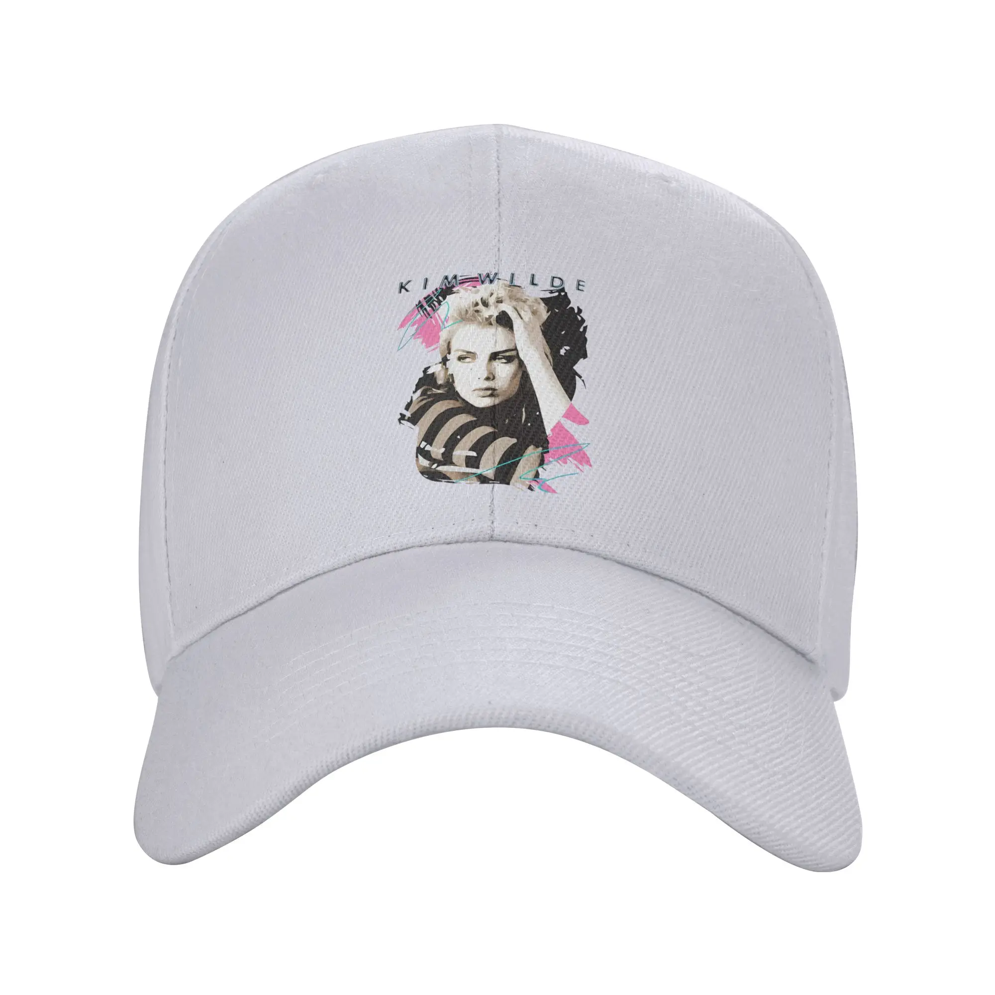 

Fashion Kim Wilde 80s Retro Faded Curved Brim Baseball Cap Denim Street Hat Caps