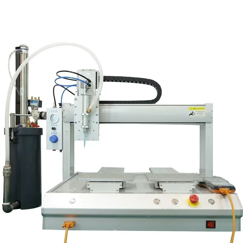 

Fully Automatic Robot Epoxy Adhesive Dispensing Machine Factory Desktop Double Track Dispensing Machine