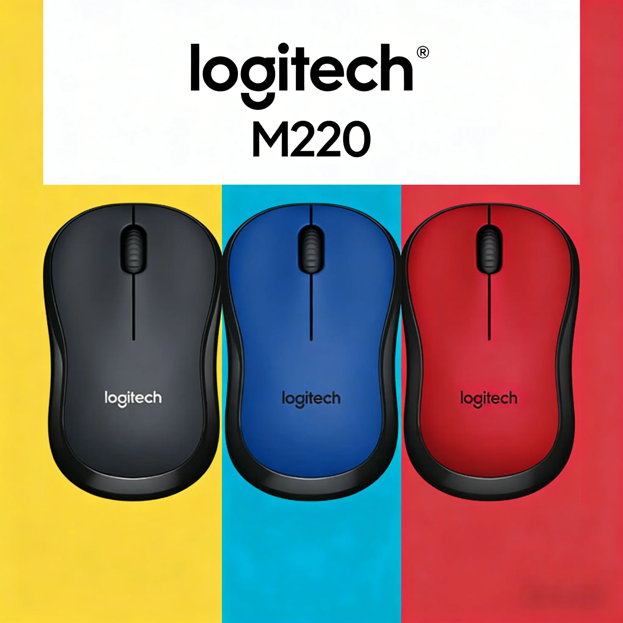 

Бесшумная беспроводная мышь Logitech M220, USB-приемник 2,4 ГГц, эргономичная ручка, высокая точность для ПК, Mac, ноутбука, офиса, домашнего использования
