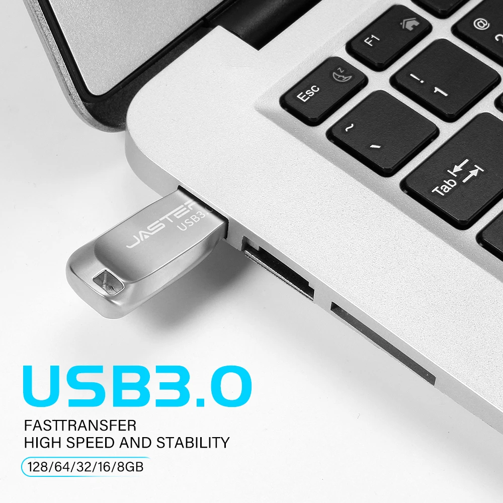 Pendrive USB 3.0 Pendrive 128GB Metal Rod Drive 64GB Free Custom Logo Stick Pen 32GB High Speed 3.0 Pen Drive 16GB 8GB U Disk — zdjęcie produktu 5