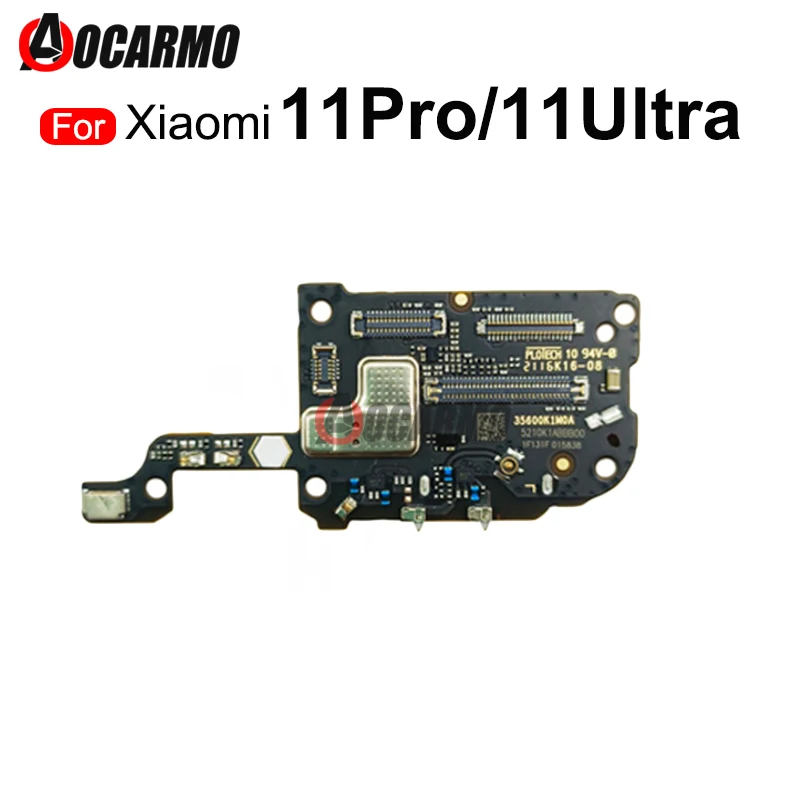 

For Xiaomi Mi 11 Pro Ultra 11Pro SIM Reader Sim Card Holder Socket With Mic Micphone Flex Cable Repair Part