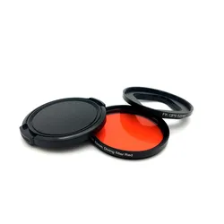 52mm Red Diving Filter + Ring Adapter + Lens Cap Kit for Gopro HERO 8 9 10 11 Black Action Sport Camera HERO8 HERO9 HERO10