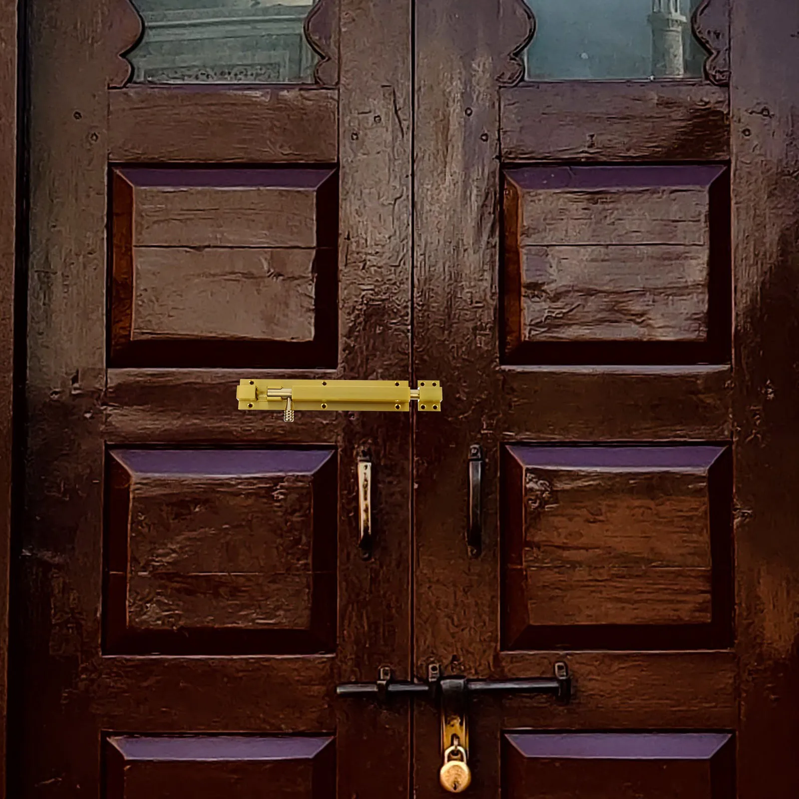 

Дверная защитная защелка из алюминиевого сплава, замок из толстого материала, противоугонная защелка, прочный замок с пряжкой для ворот для унитаза