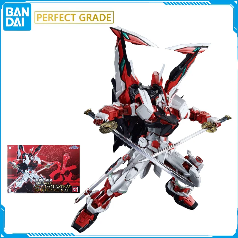 

In Stock Bandai PG 1/60 MBF-P02 Gundam Astray Red Frame Kai Original Anime Figure Model Toys Action Collection Assembly Doll Pvc