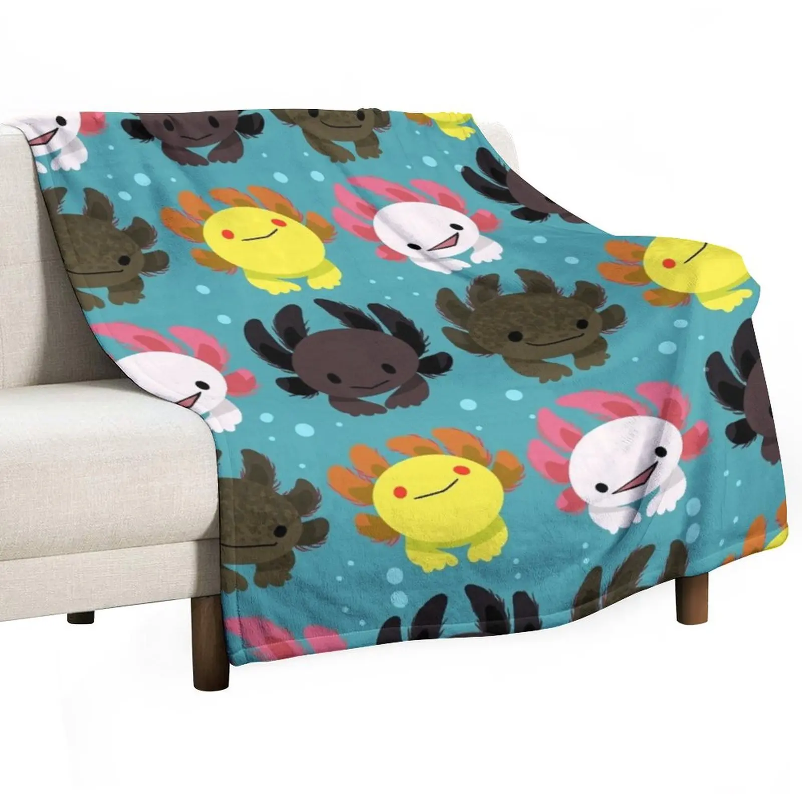 

Axolotl Squad Throw Blanket Stuffeds Luxury Thicken Blankets