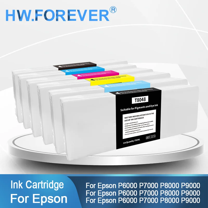 T8041-T8049 T804A T804B T804D Compatible Ink Cartridge For Epson P6000 P7000 P8000 P9000 Printers With Pigment Ink Cartridge
