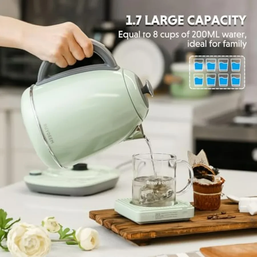 FirmHome StoreK740 Electric Kettle With Temperature Control 12H Keep Warm Quick Boil Stainless Steel Hot Water Boiler For Tea Co