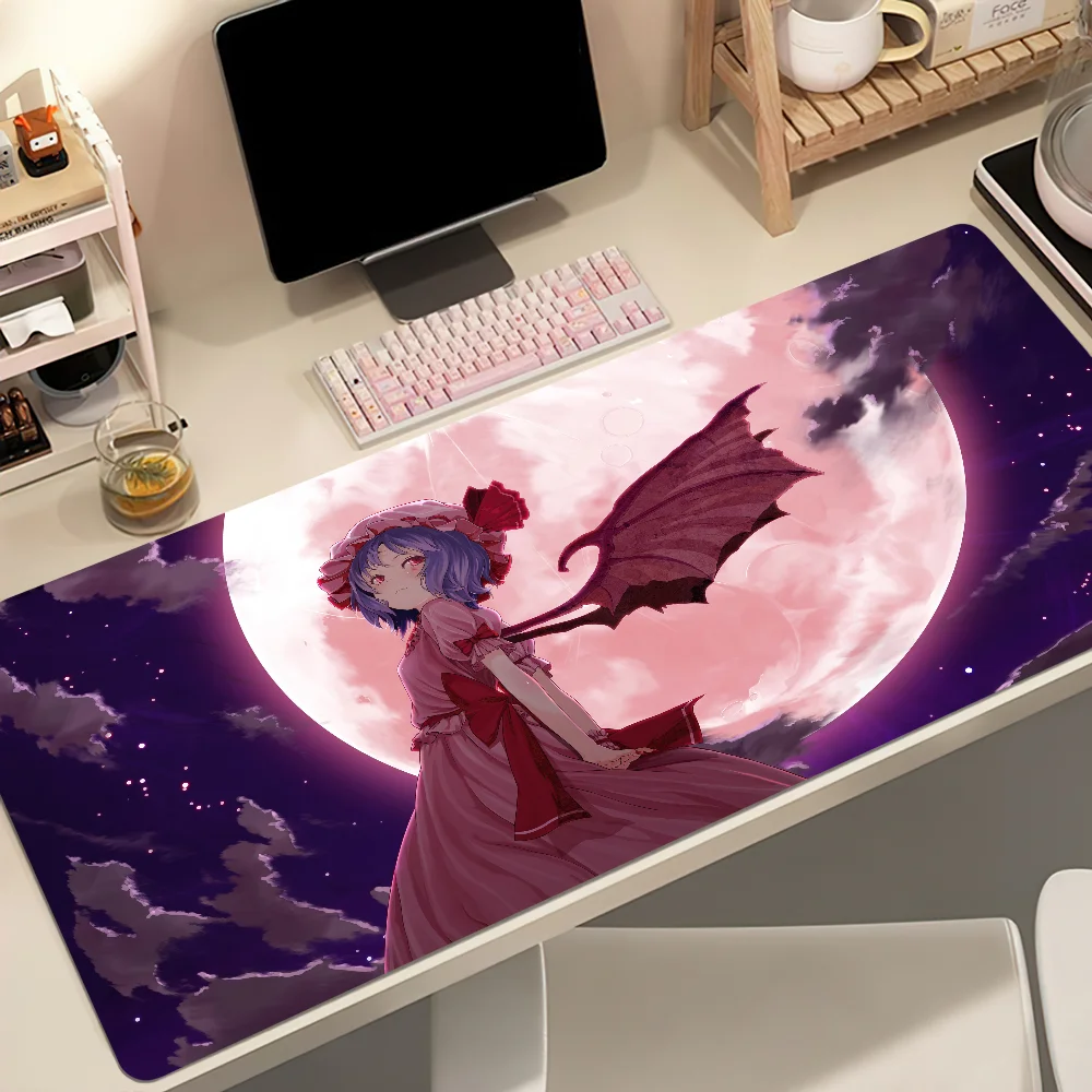 T-Touhou Remilia Scarlet Mouse Pad Non-slip Thickened MousePad Student Cushion Large Writing Gaming Lockedge Office