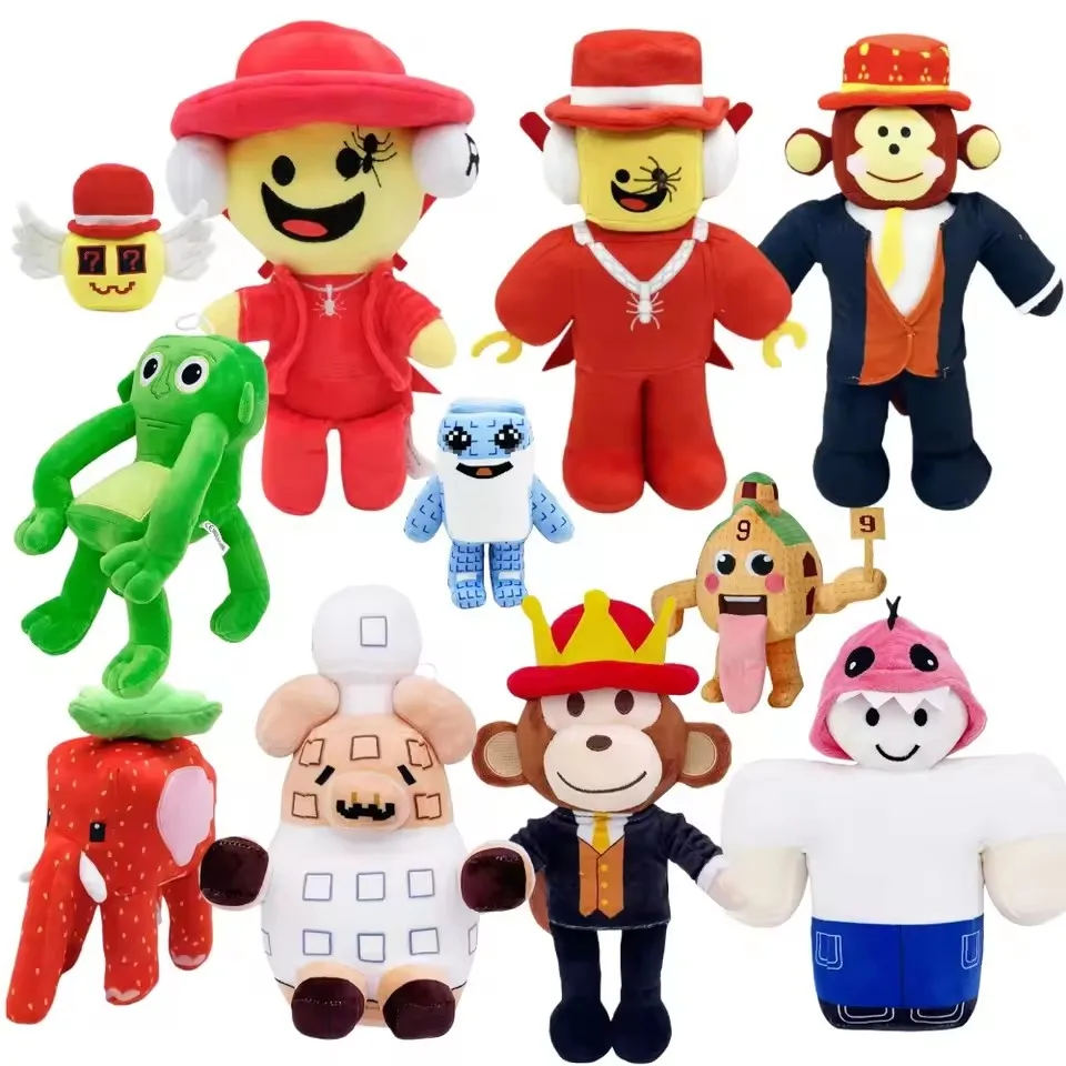 

Kawaii Cartoon Steal a Brainrot Plush Toy Around Games Lovely House Number 9 For kids Birthday Halloween Gift Home Decor