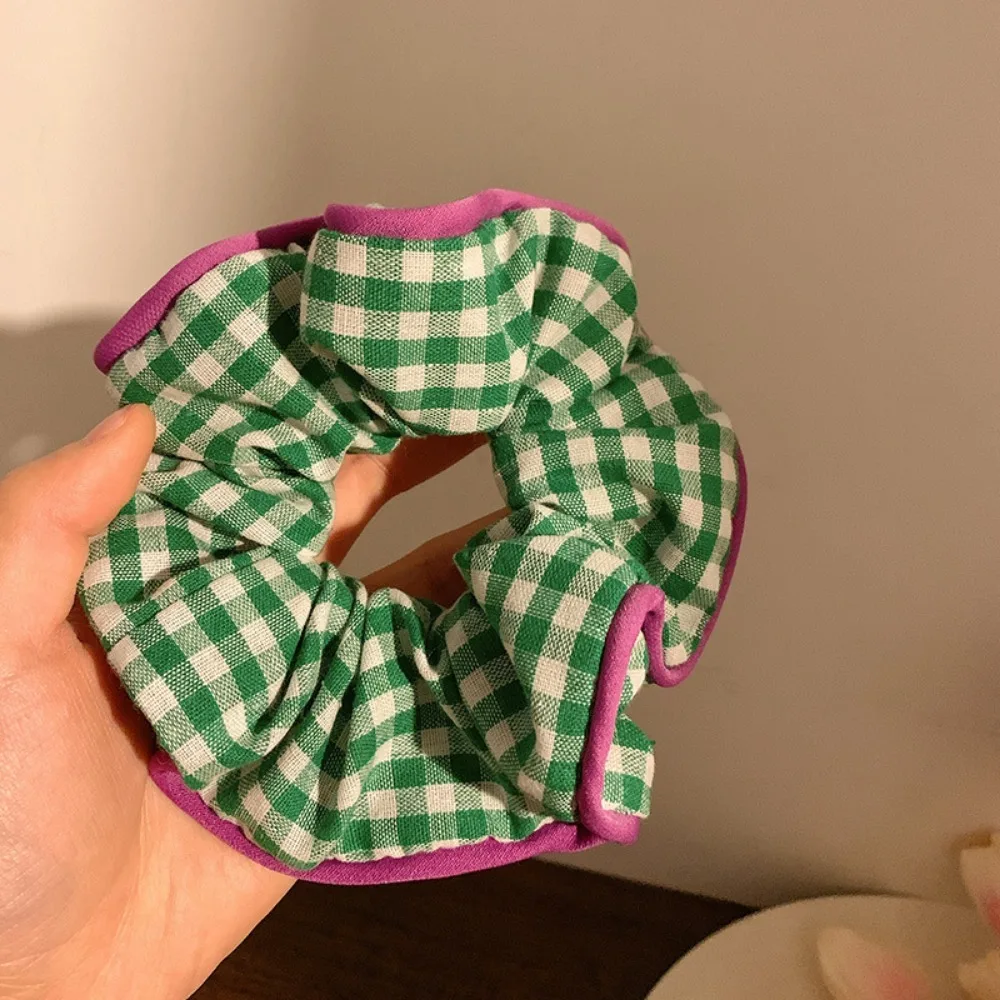 1/2pcs Floral Hair Small Fresh Style Forest Tie Color Design Soft Leather Snag-Free Fabric Hair Accessories Women's Hair Tie