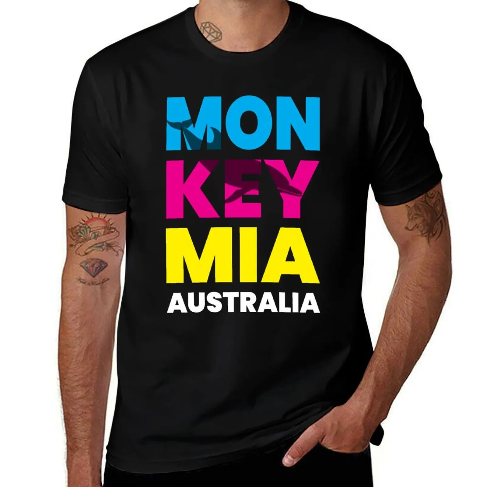 

Monkey Mia Australia West Australian Dolphin Beach Trip T-Shirt t shirts with prints man graphic t shirt T-Shirt