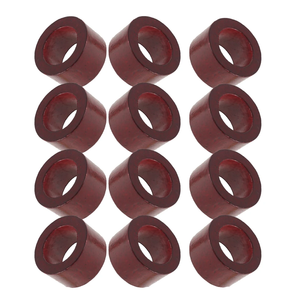 

12pcs Set Wooden Buckles Dining Table Decor Farmhouse Wood Napkin Holder Napkin Buckles Home Party Wedding Accessories