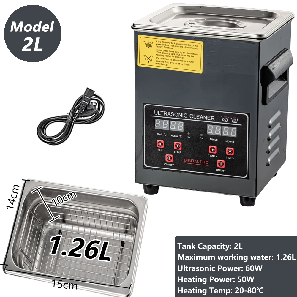 2L/3L/6L/10L/15L/30L Ultrasone Reiniger Digitale Verwarming Rvs Ultrasone Reinigingsmachine 40KHZ Huishoudapparaat