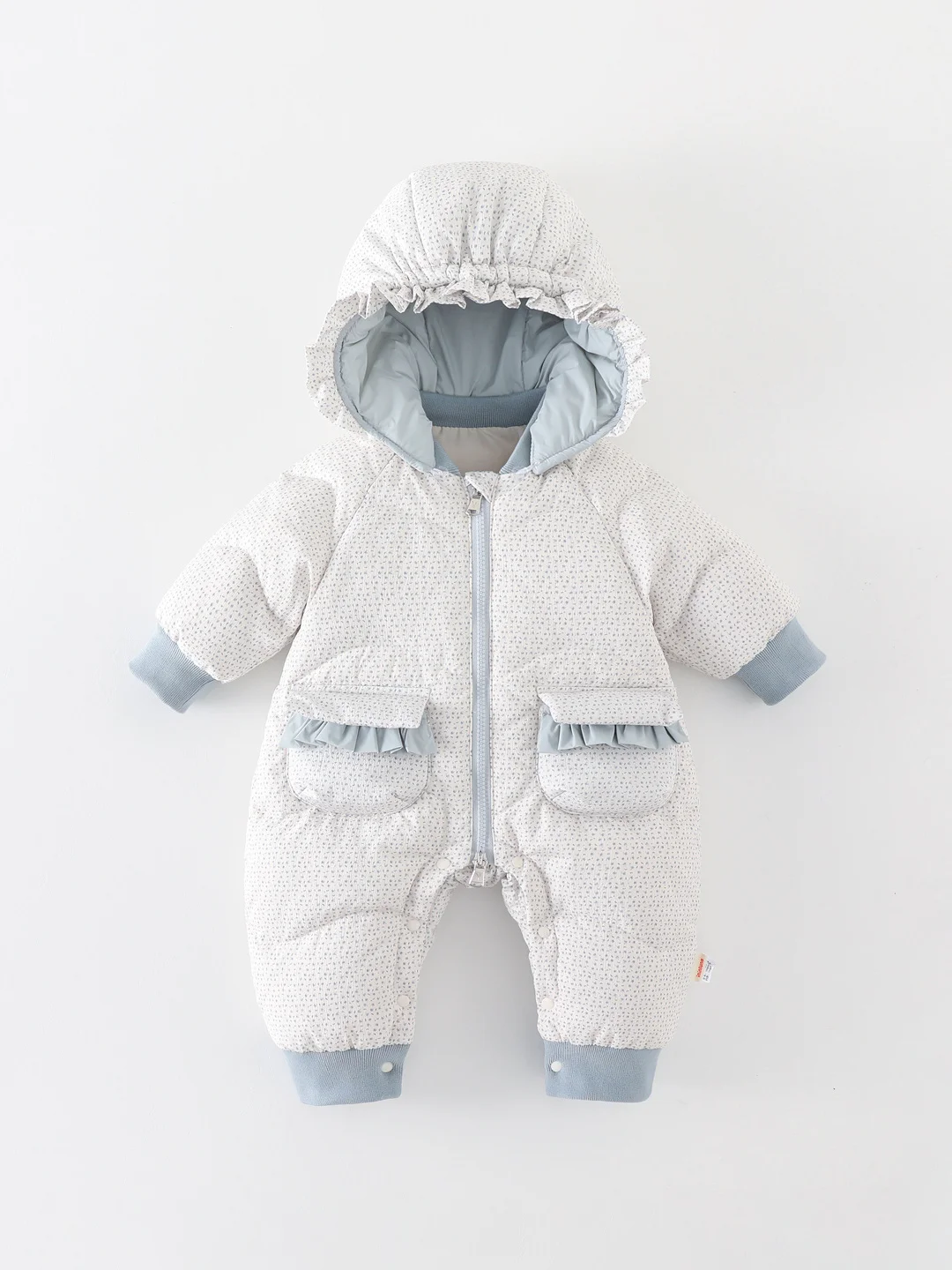 

Thiened Winter down Suit Baby Rer Outwear Coat Du Feather Warm Clothes Polka Dot Hat Coat for Baby Girls Outdoors