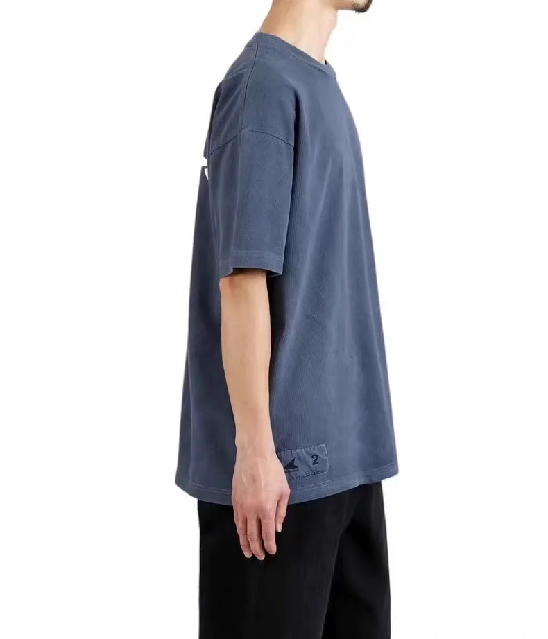 DESCENDANT 25ss Washed Casual Short Sleeved Loose T-shirt for Men Summer Casual Tees