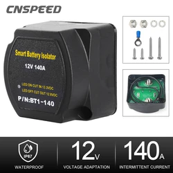Dual Smart Battery Isolator Relay 12V 140A Voltage Sensitive Relay Protection VSR  Split Charge For Car RV Boat Marine Turck