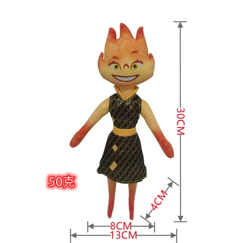 30 سنتيمتر فيلم ديزني عنصري ألعاب من القطيفة لطيف أنيمي المياه واد النار الجمرة دمى لينة دمية محشوة ديكور المنزل لعبة بلوشي #3