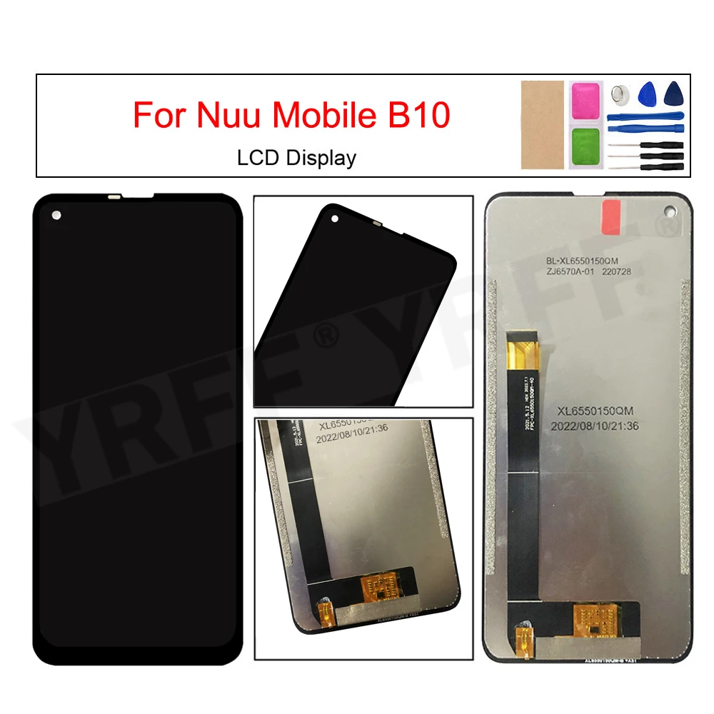 Tela Touch Screen Digitalizadora e Display LCD para Nuu Mobile B10 - Peça de Reposição